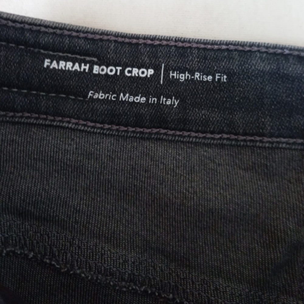 AG Adriano Goldschmied charcoal gray Farrah high-rise boot crop jeans - Picture 12 of 13